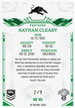 2023 NRL Traders Elite - Mojo Emerald #ME101 Nathan Cleary Back